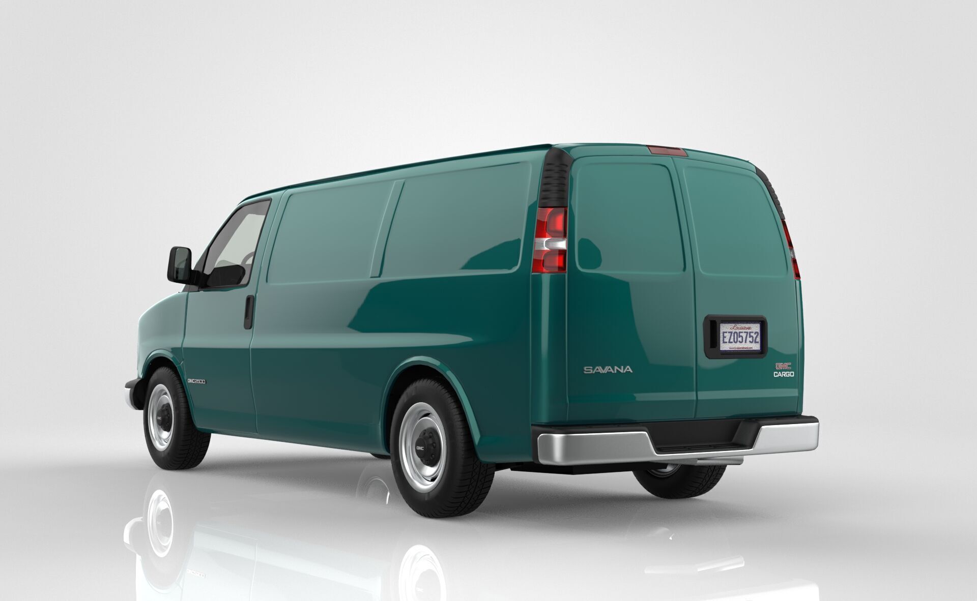 GMC Savana Van 1997 3D model_3