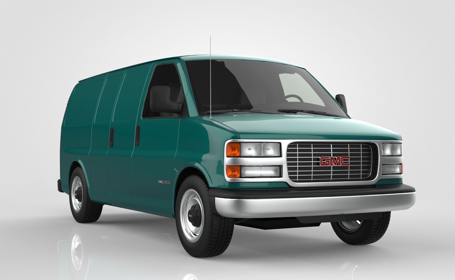 GMC Savana Van 1997 3D model_9