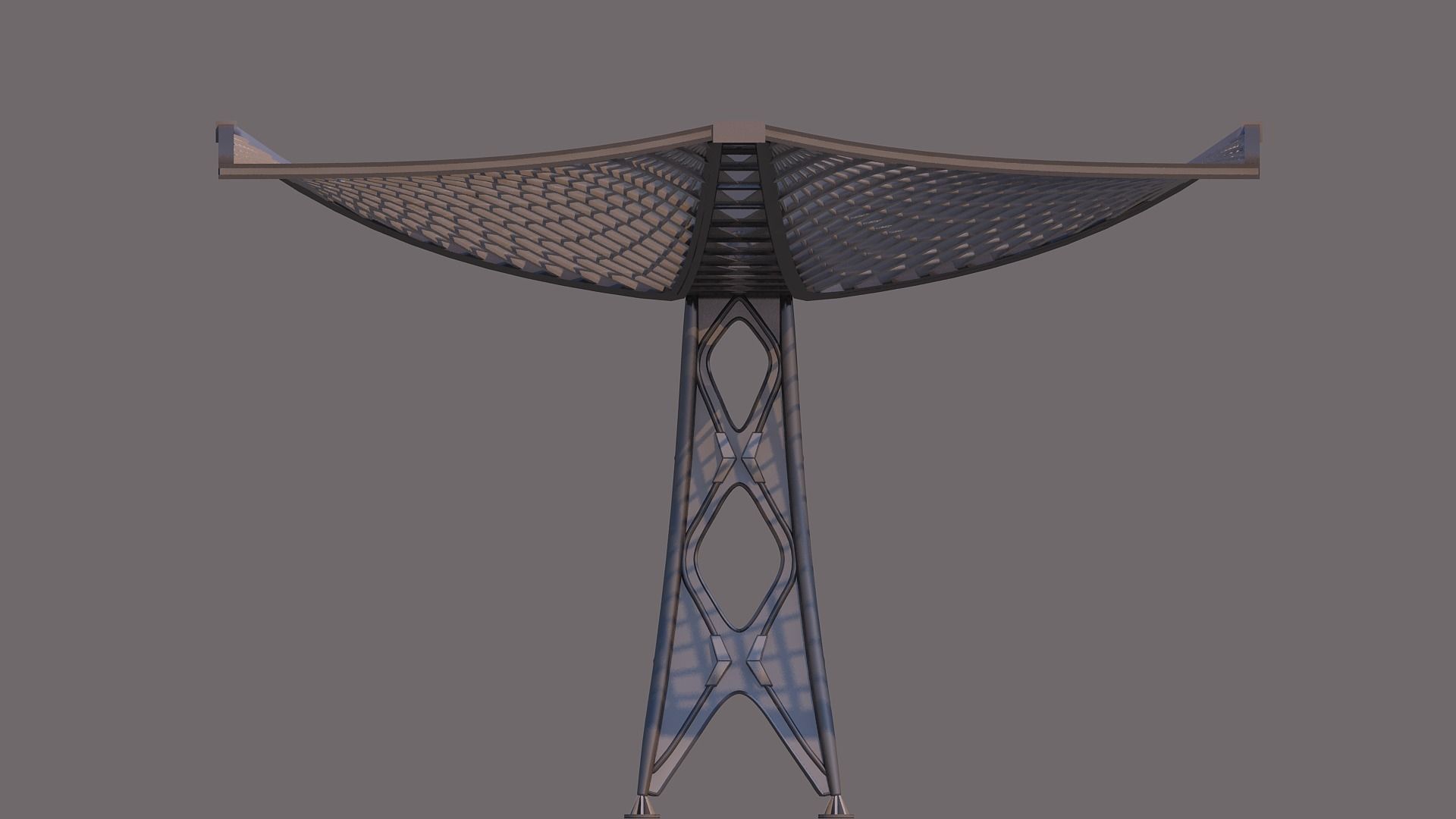 0040 - Parametric Pergola 3D model_8