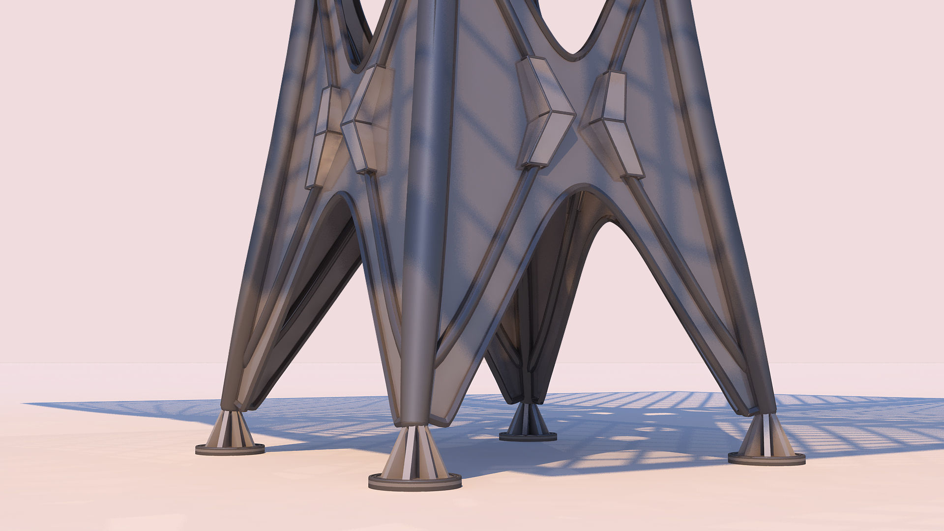 0040 - Parametric Pergola 3D model_5