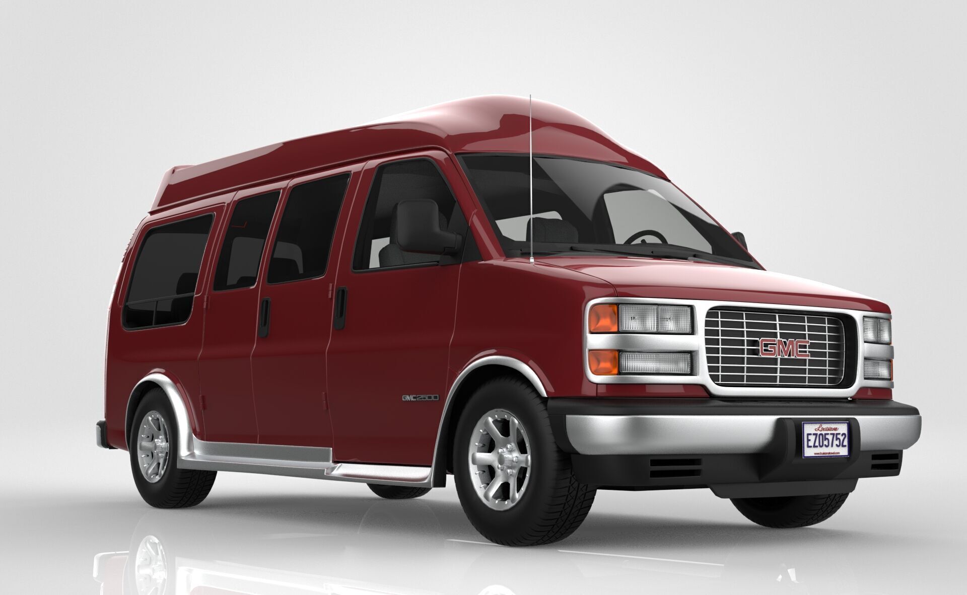 GMC Savana Conversion Van 1997 3D model_8