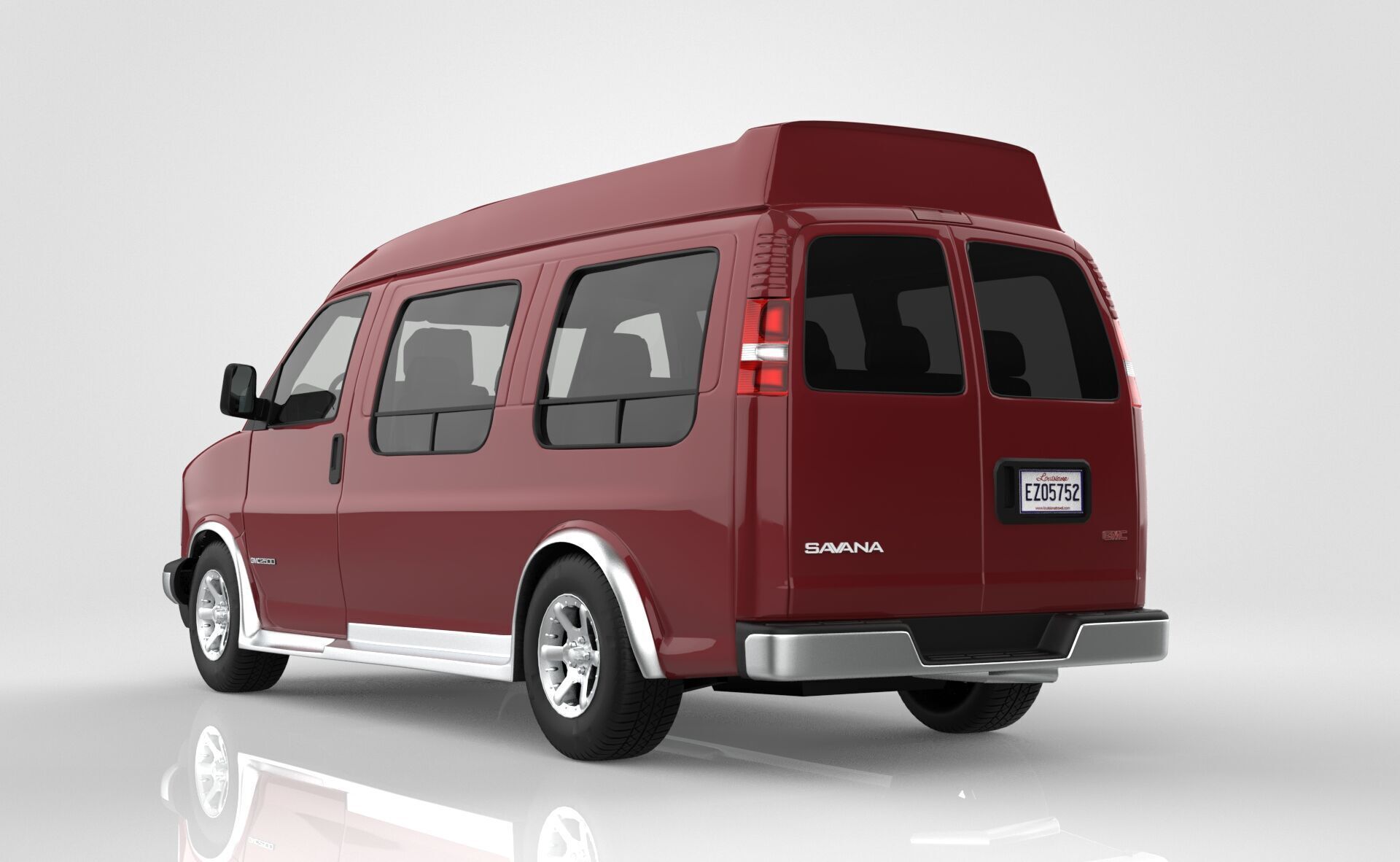 GMC Savana Conversion Van 1997 3D model_3
