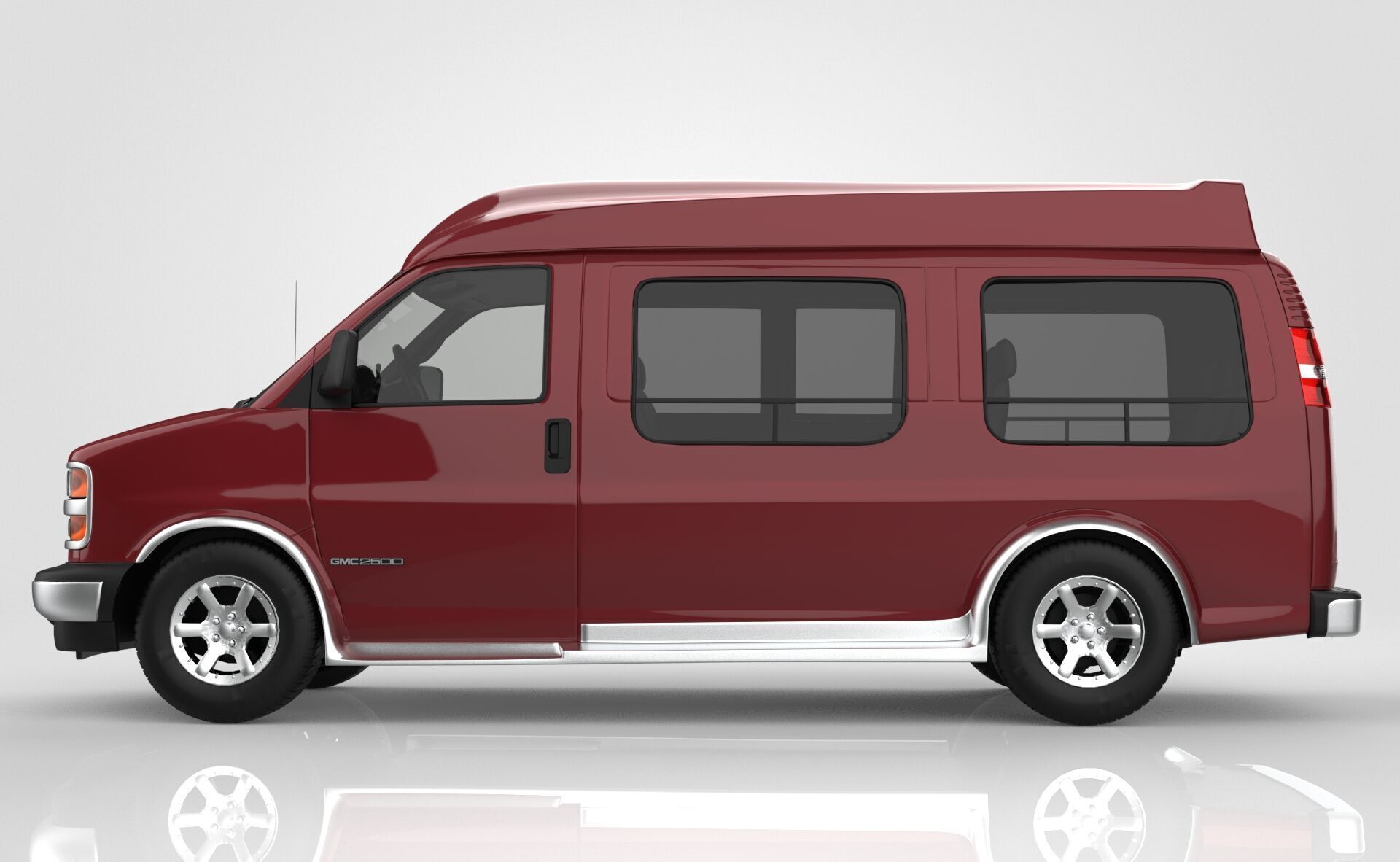 GMC Savana Conversion Van 1997 3D model_1