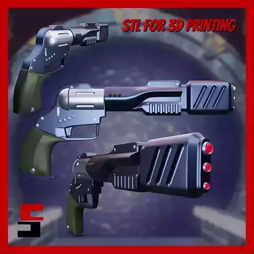 Stargate Particle Magnum Prop Cosplay  3D print model