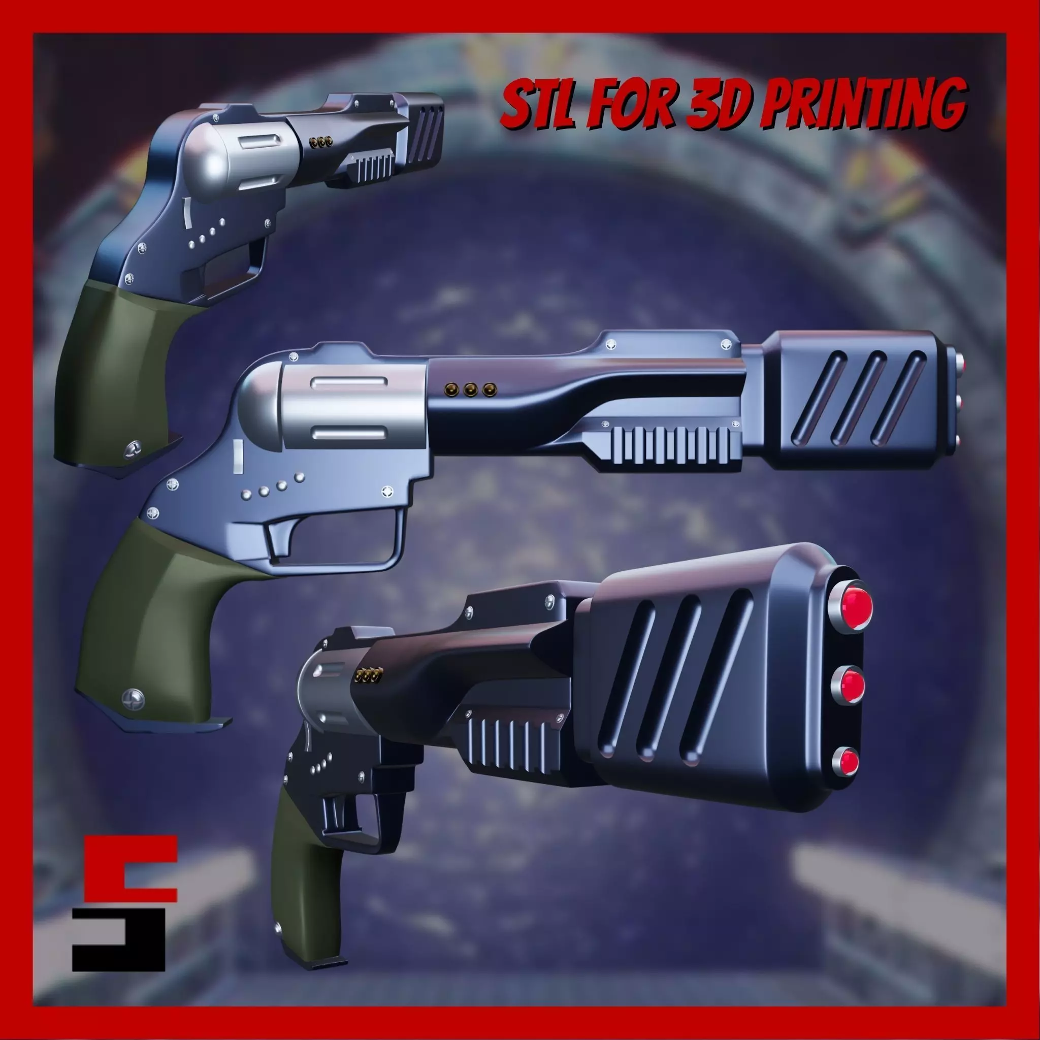 Stargate Particle Magnum Prop Cosplay 3D print model