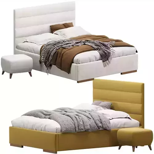 Bed Lawson 160 Velvet Gray 