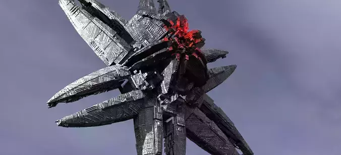 Dark Star Flower Ship design Kitbash 