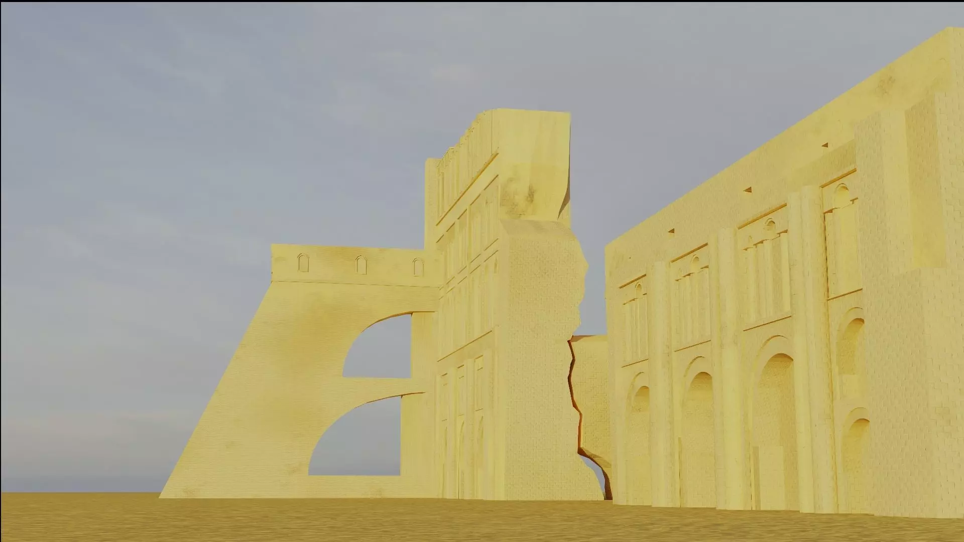The Ruins of TaqE Kisra Iraq 3D model