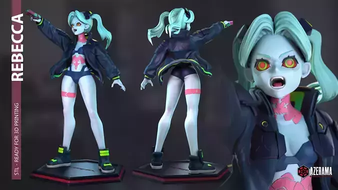 REBECCA STL READY FOR 3D PRINTING