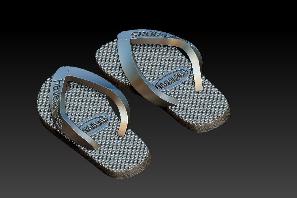 Havaianas Sandal Pendant 3D print model_11