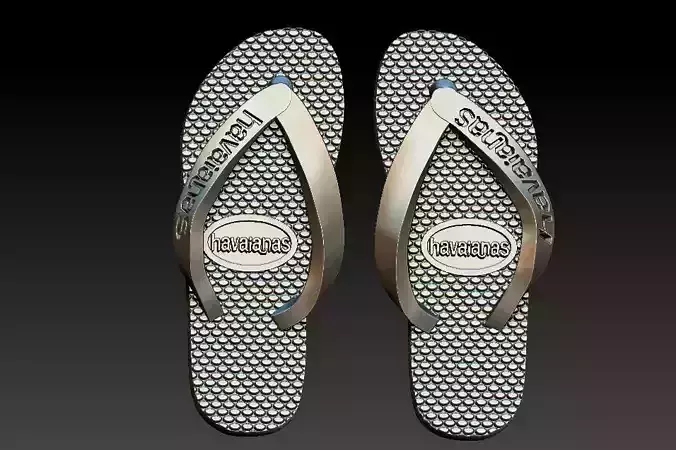 Havaianas Sandal Pendant 3D print model