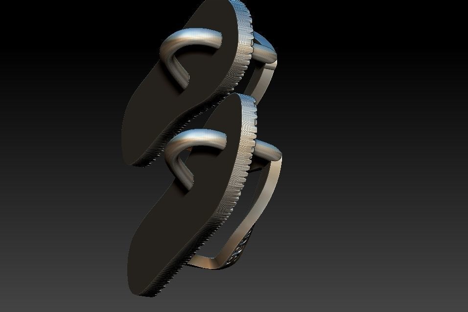 Havaianas Sandal Pendant 3D print model_4