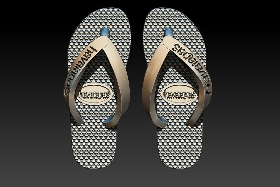 Havaianas Sandal Pendant 3D print model_15
