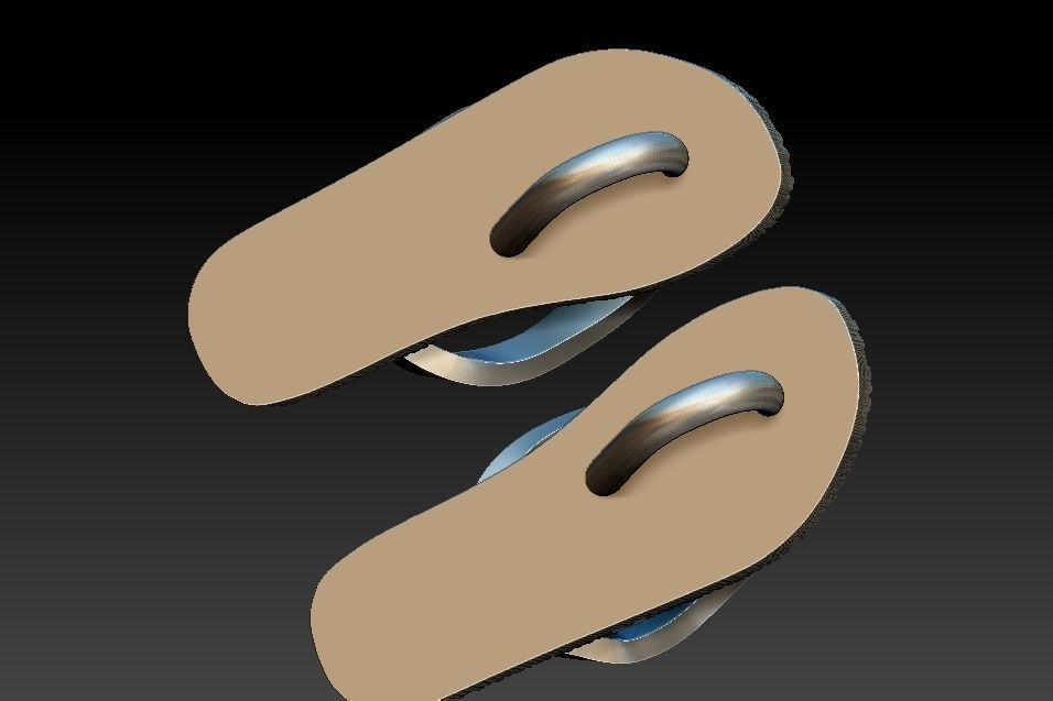 Havaianas Sandal Pendant 3D print model_5