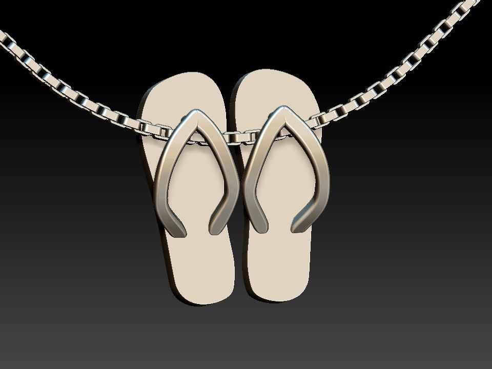 Havaianas Pendant 3D print model_1