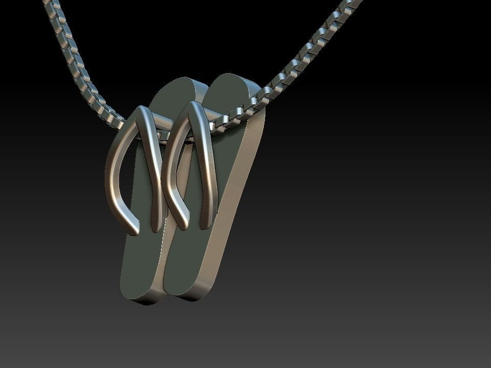 Havaianas Pendant 3D print model_7