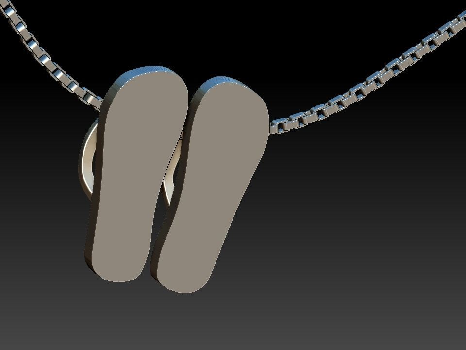 Havaianas Pendant 3D print model_6