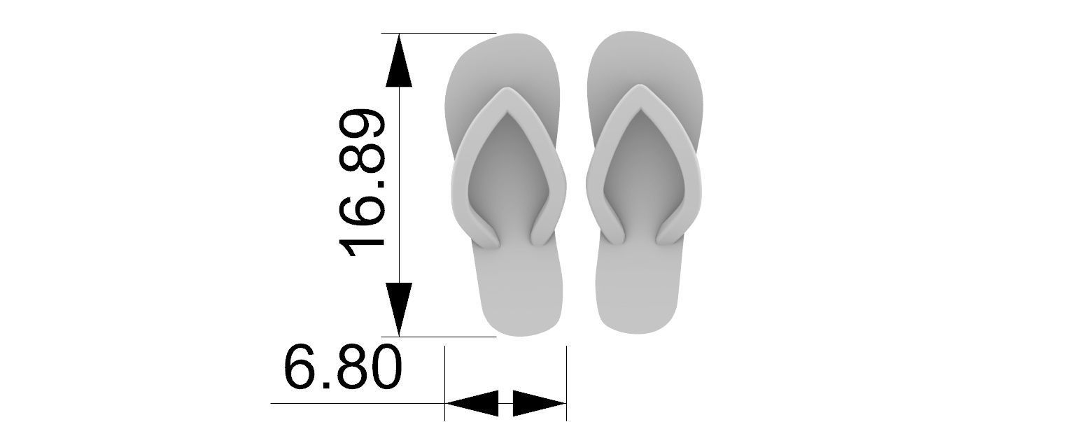 Havaianas Pendant 3D print model_5