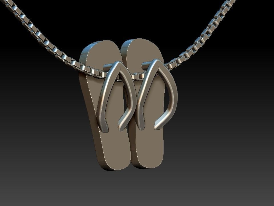 Havaianas Pendant 3D print model_2