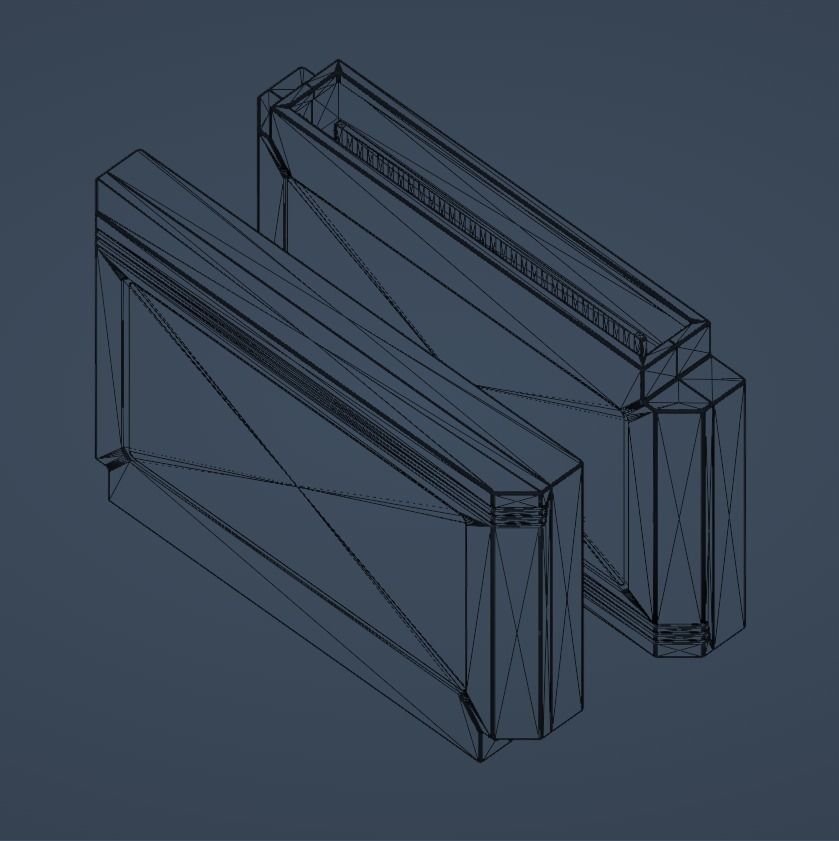 8-bit Game Cartritge 3D model_2