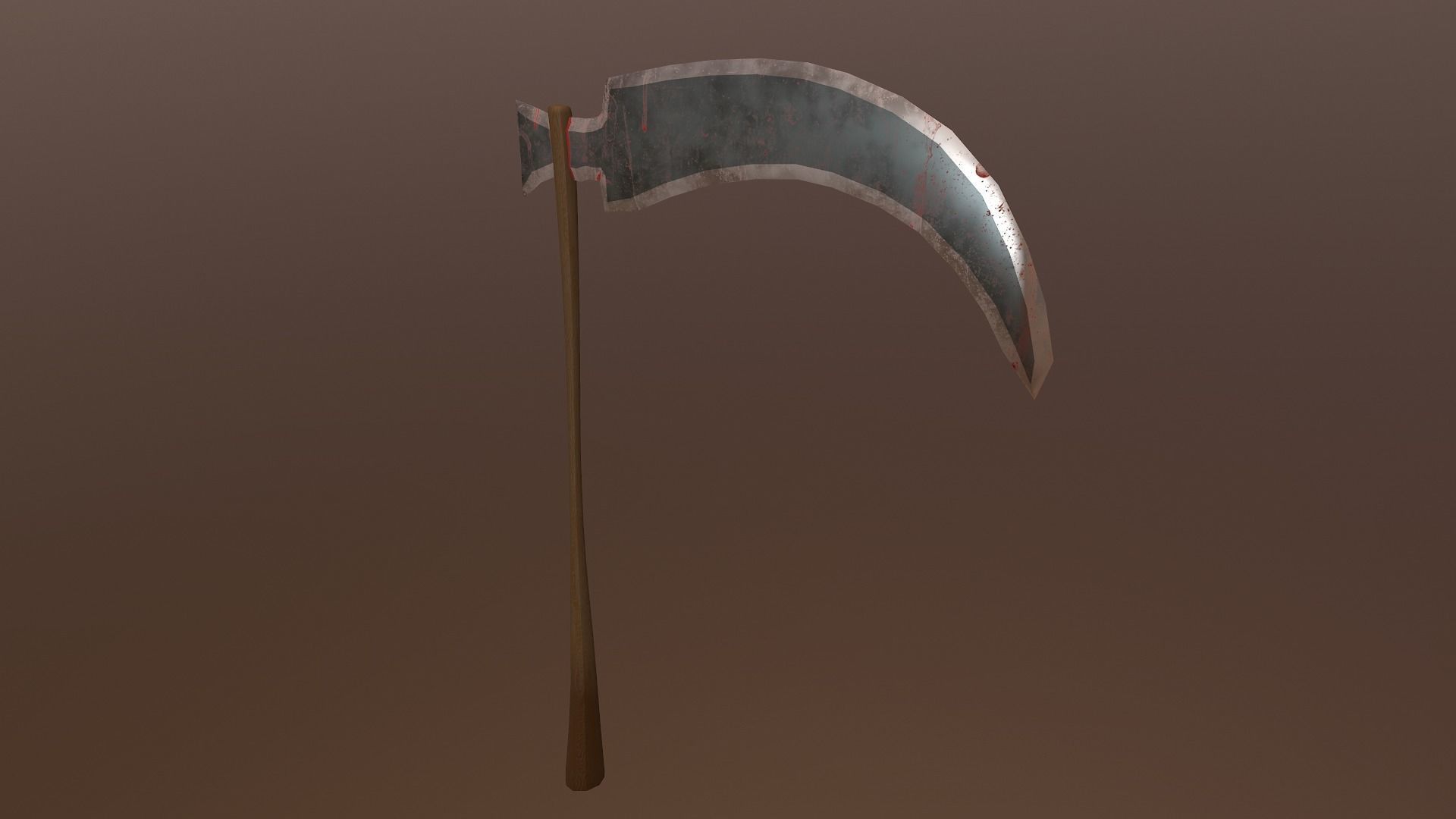  Scythe - Sickle Low-poly 3D model_17