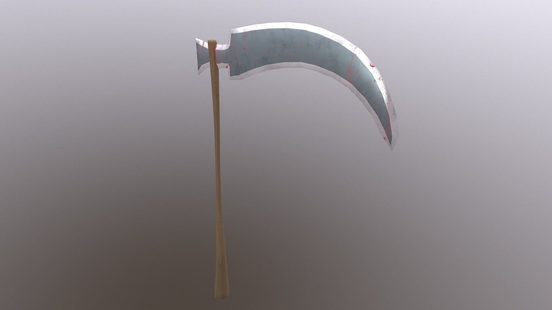  Scythe - Sickle Low-poly 3D model_31
