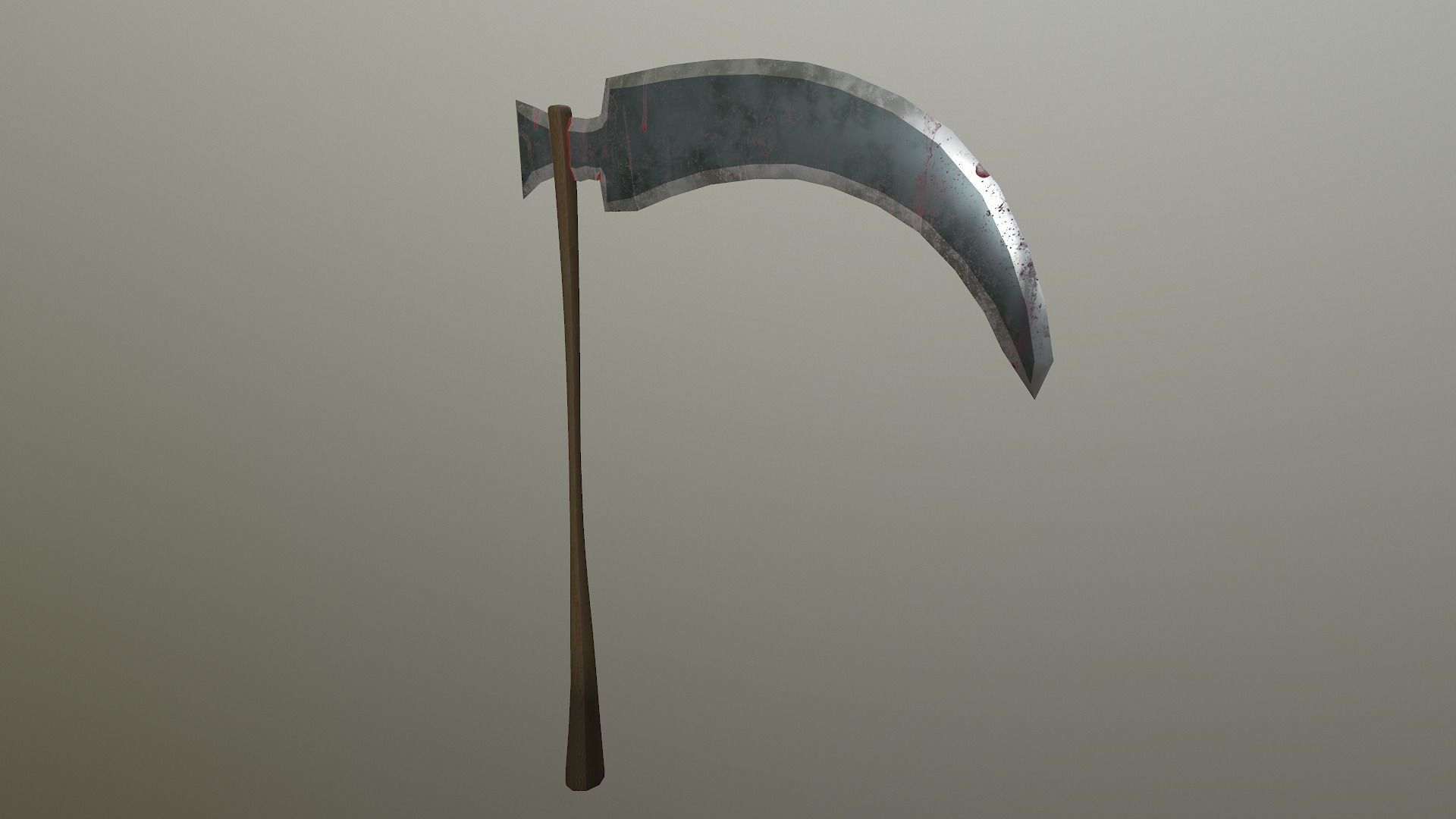  Scythe - Sickle Low-poly 3D model_18