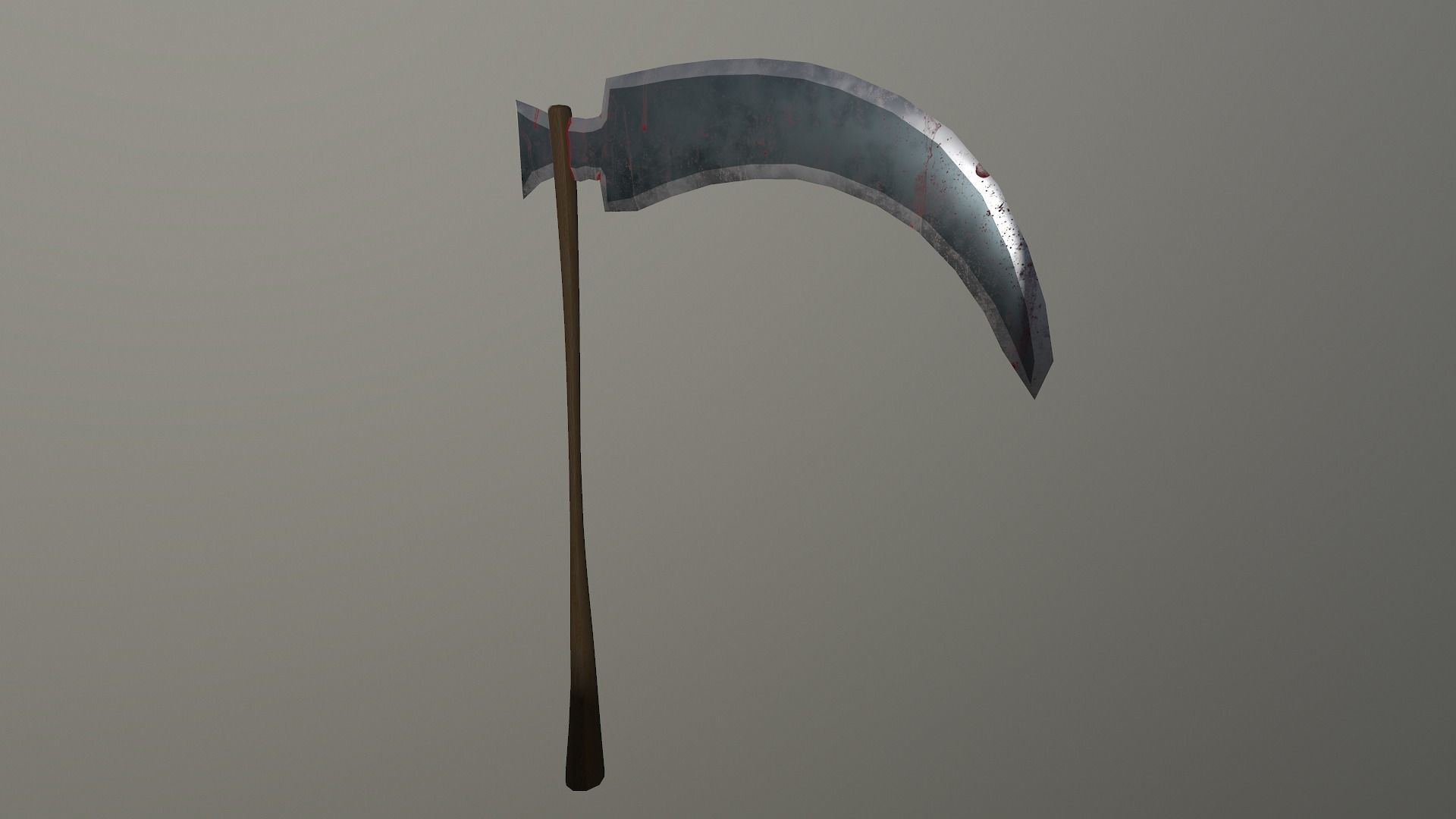  Scythe - Sickle Low-poly 3D model_13