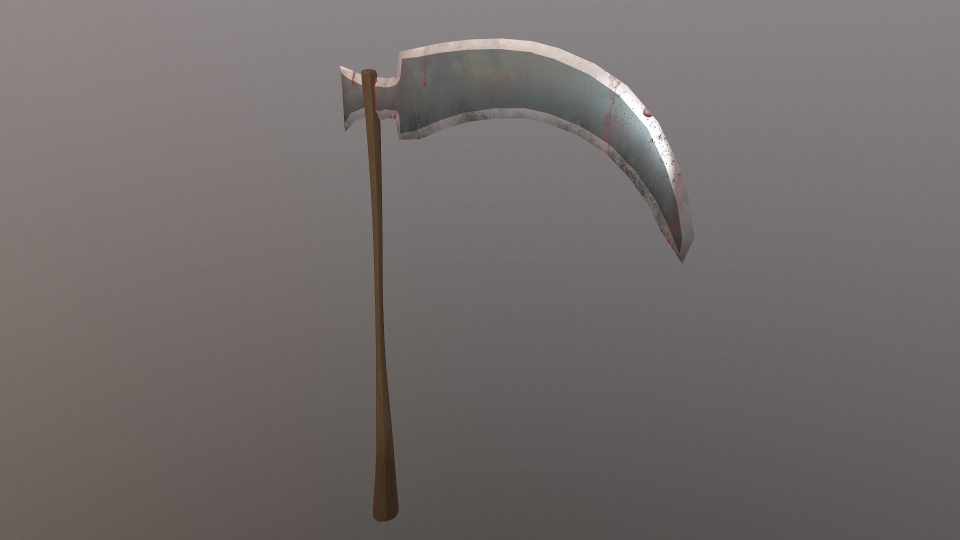  Scythe - Sickle Low-poly 3D model_21