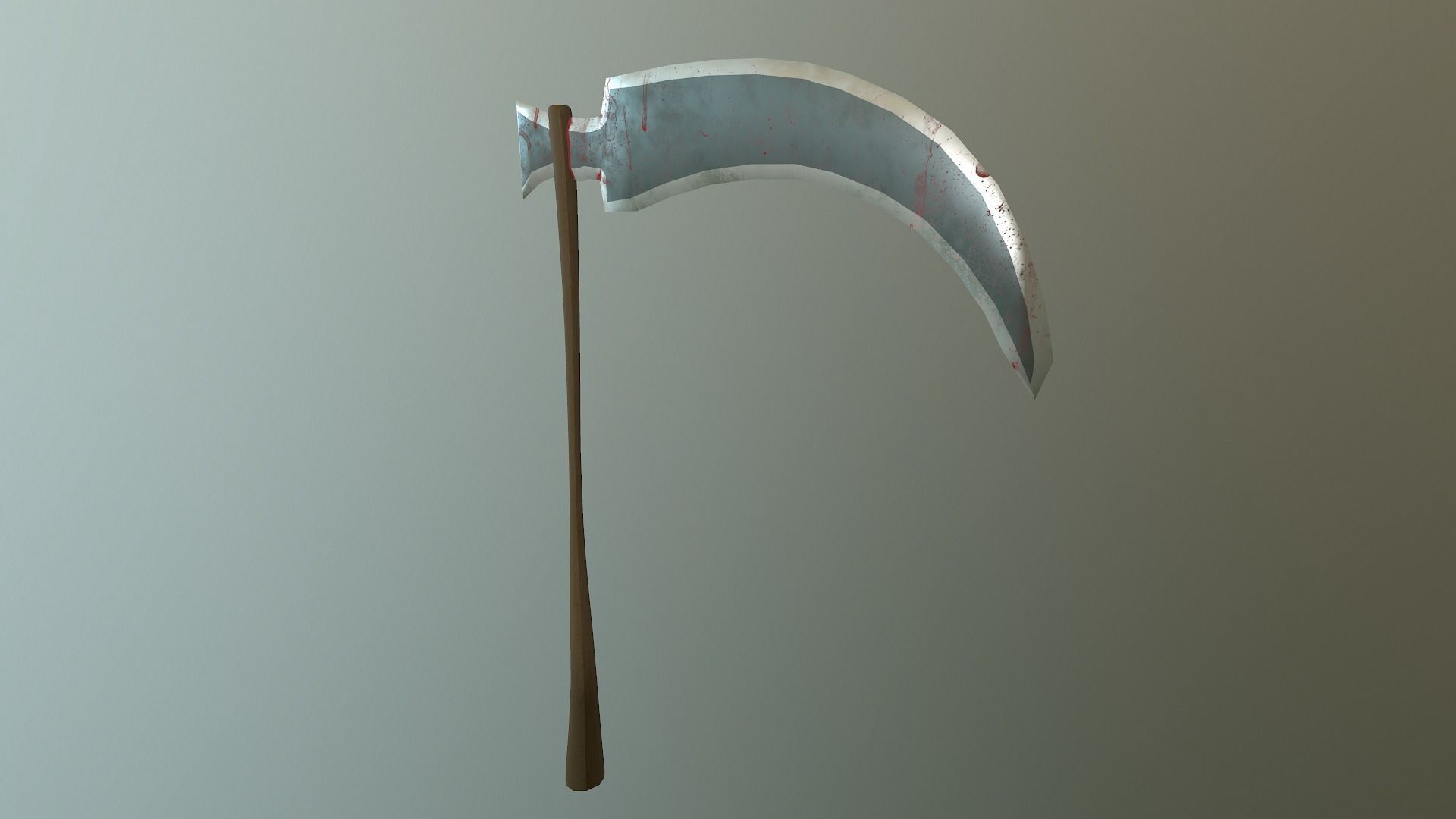  Scythe - Sickle Low-poly 3D model_16
