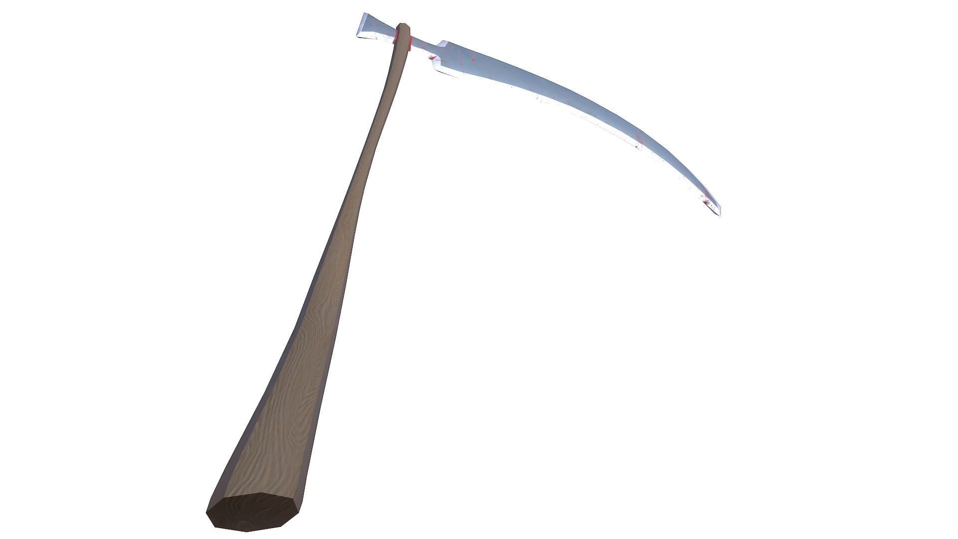  Scythe - Sickle Low-poly 3D model_7