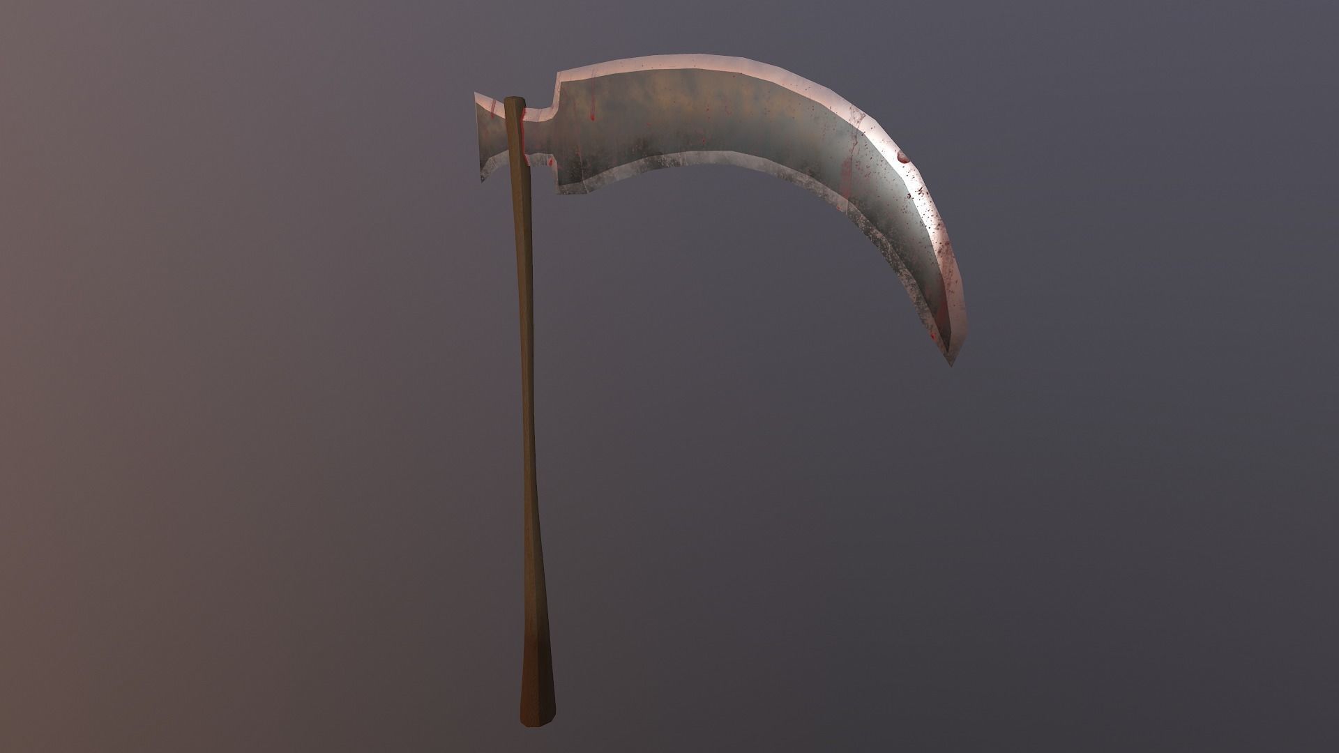  Scythe - Sickle Low-poly 3D model_20