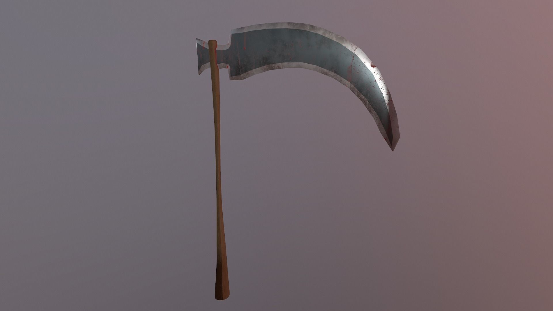  Scythe - Sickle Low-poly 3D model_30