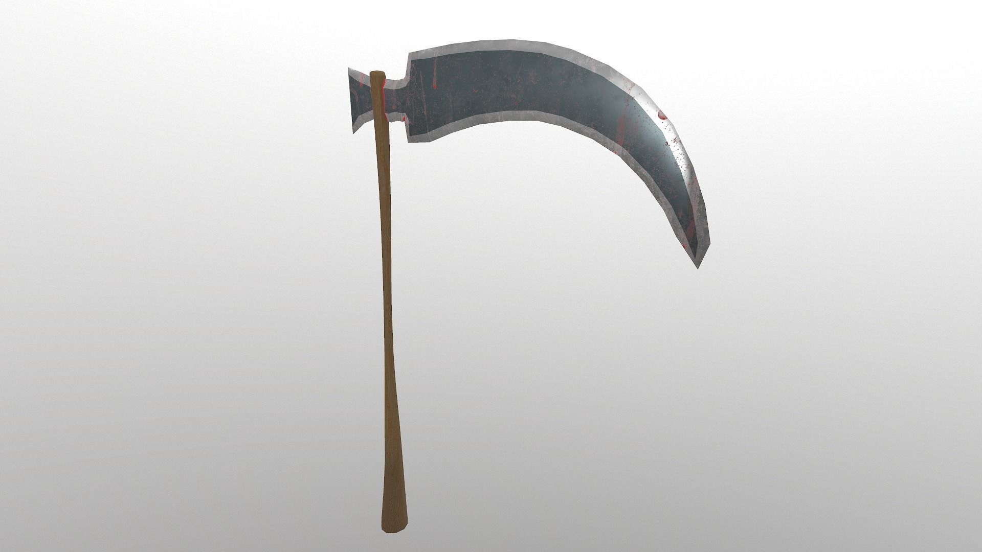  Scythe - Sickle Low-poly 3D model_19