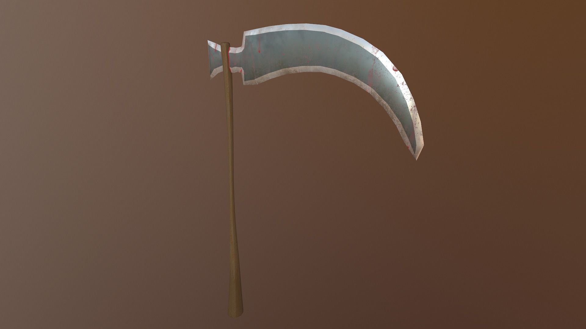  Scythe - Sickle Low-poly 3D model_24