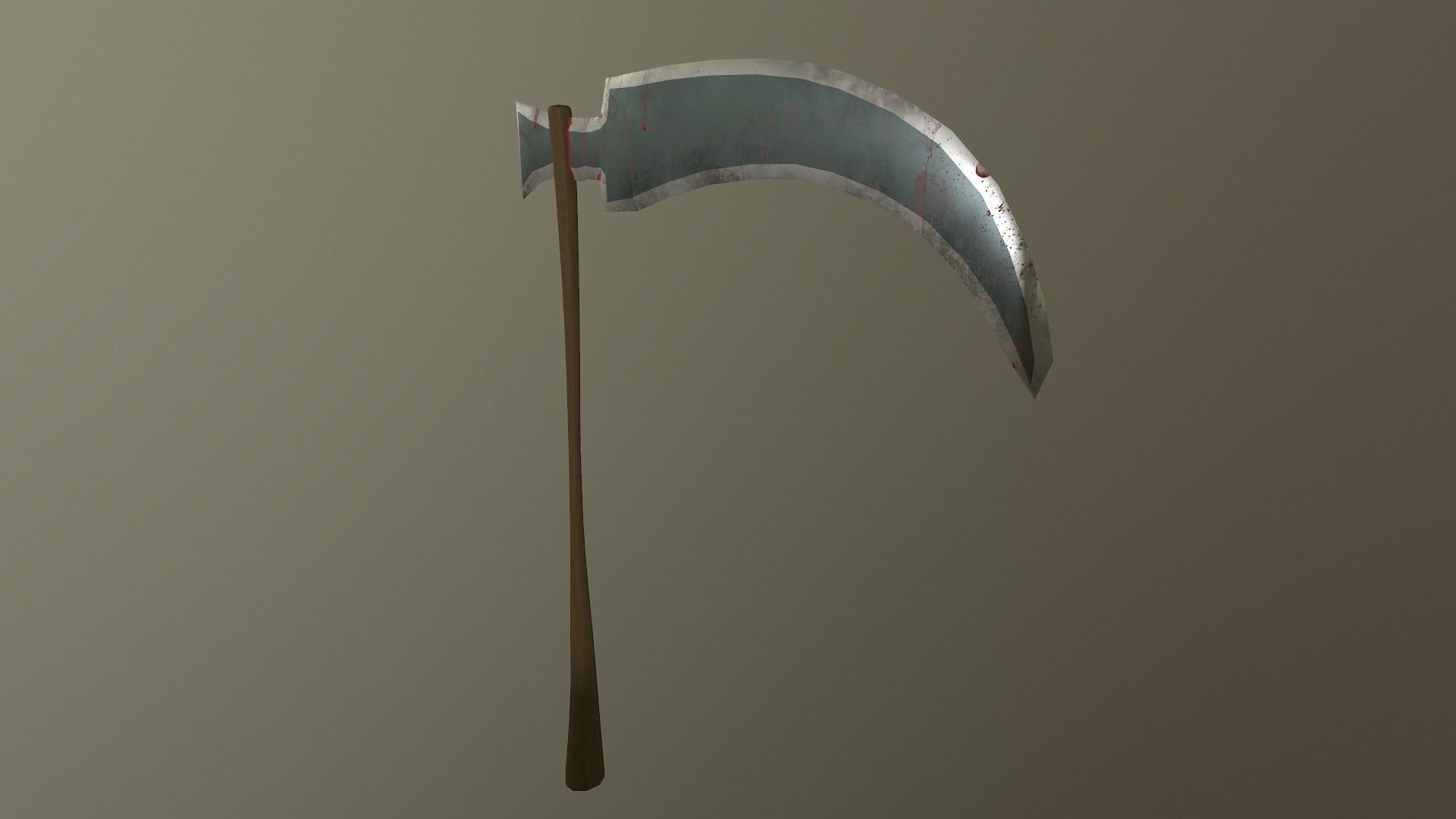 Scythe - Sickle Low-poly 3D model_25