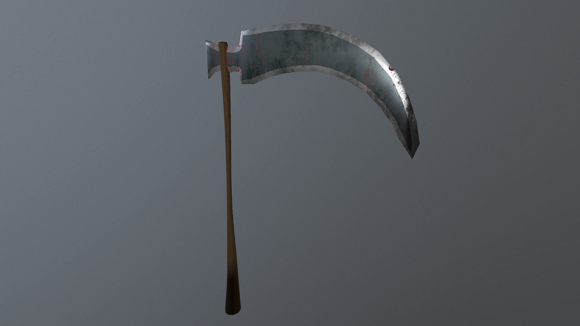  Scythe - Sickle Low-poly 3D model_28