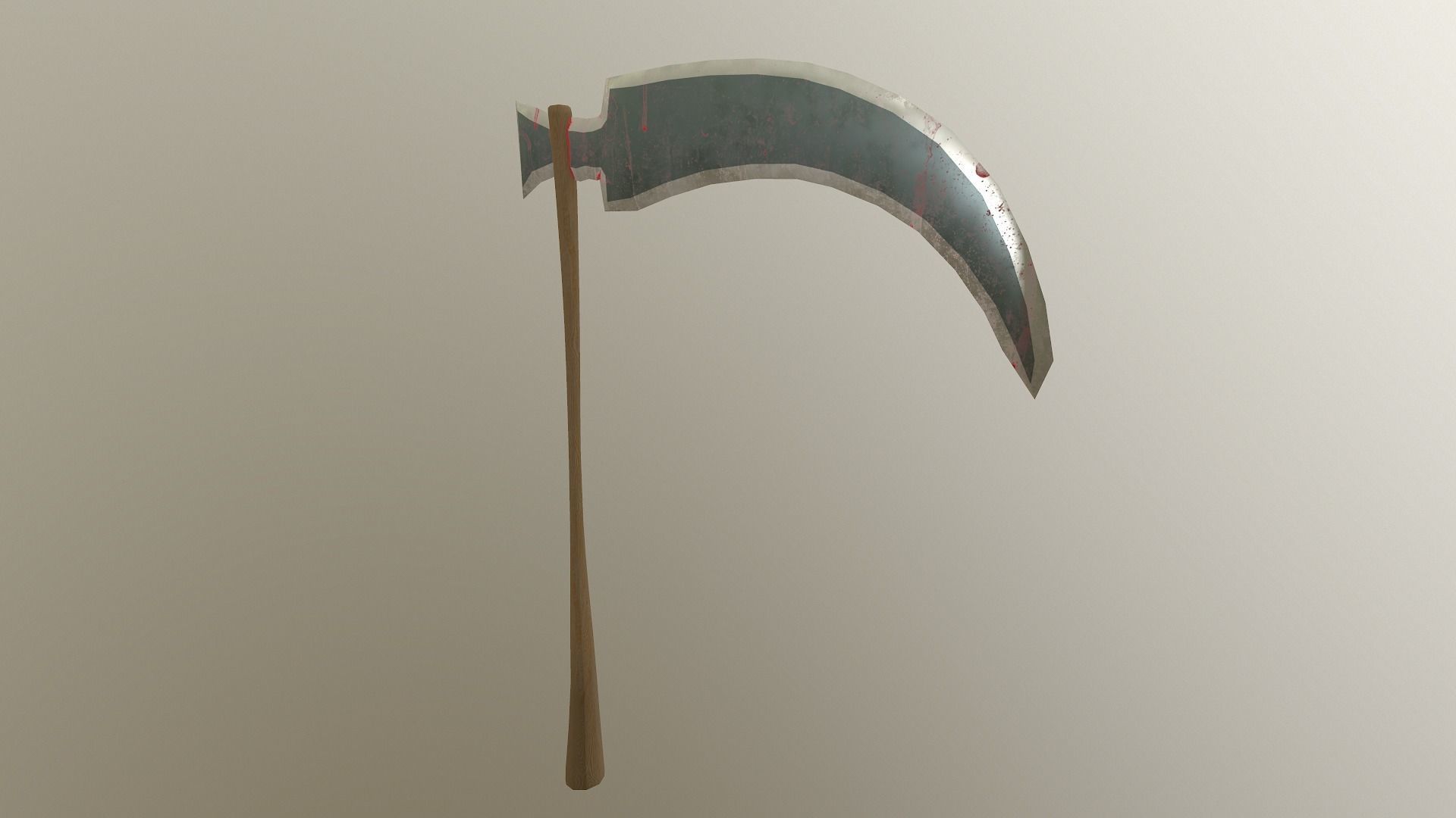  Scythe - Sickle Low-poly 3D model_29