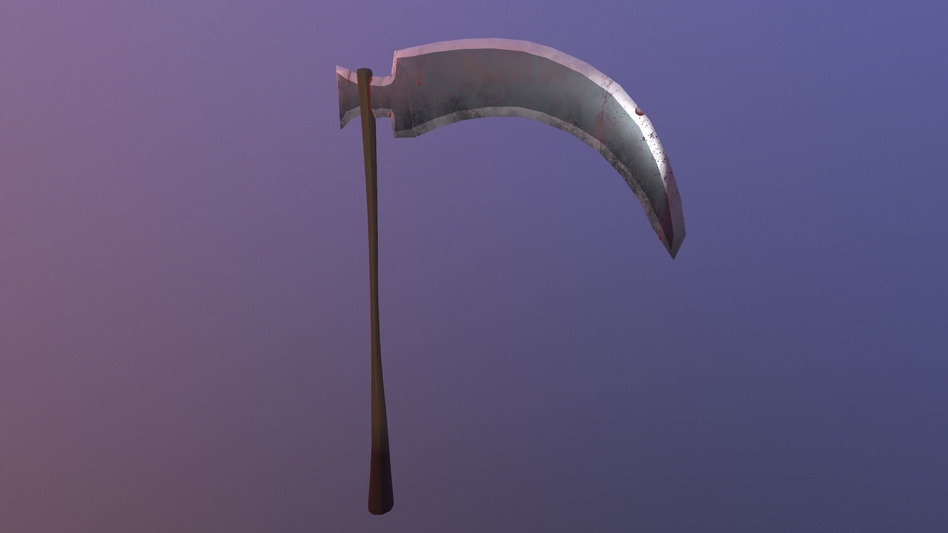  Scythe - Sickle Low-poly 3D model_23