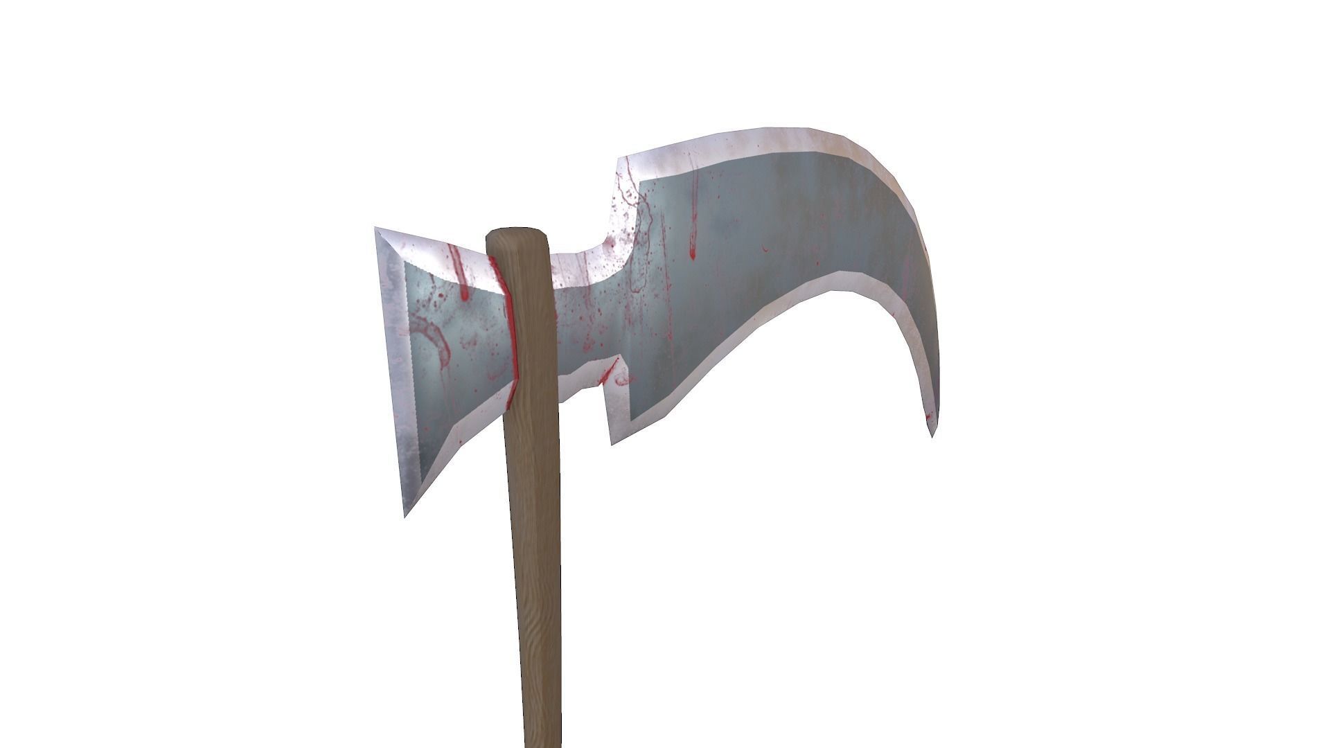  Scythe - Sickle Low-poly 3D model_6
