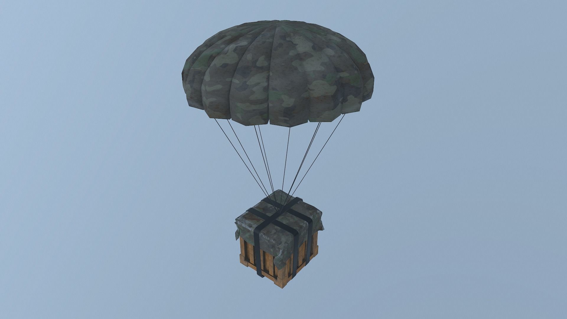 Air Drop Boxes Low-poly 3D model_17