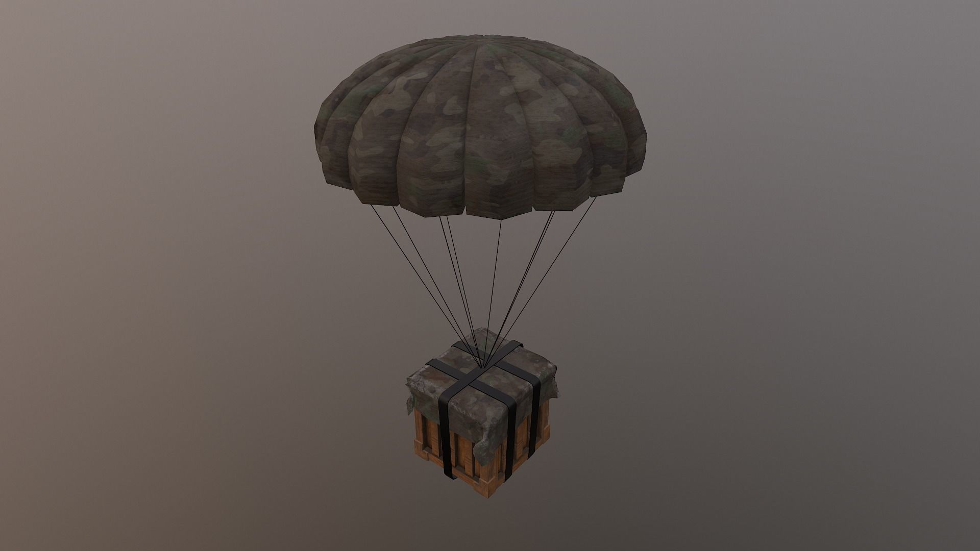 Air Drop Boxes Low-poly 3D model_27