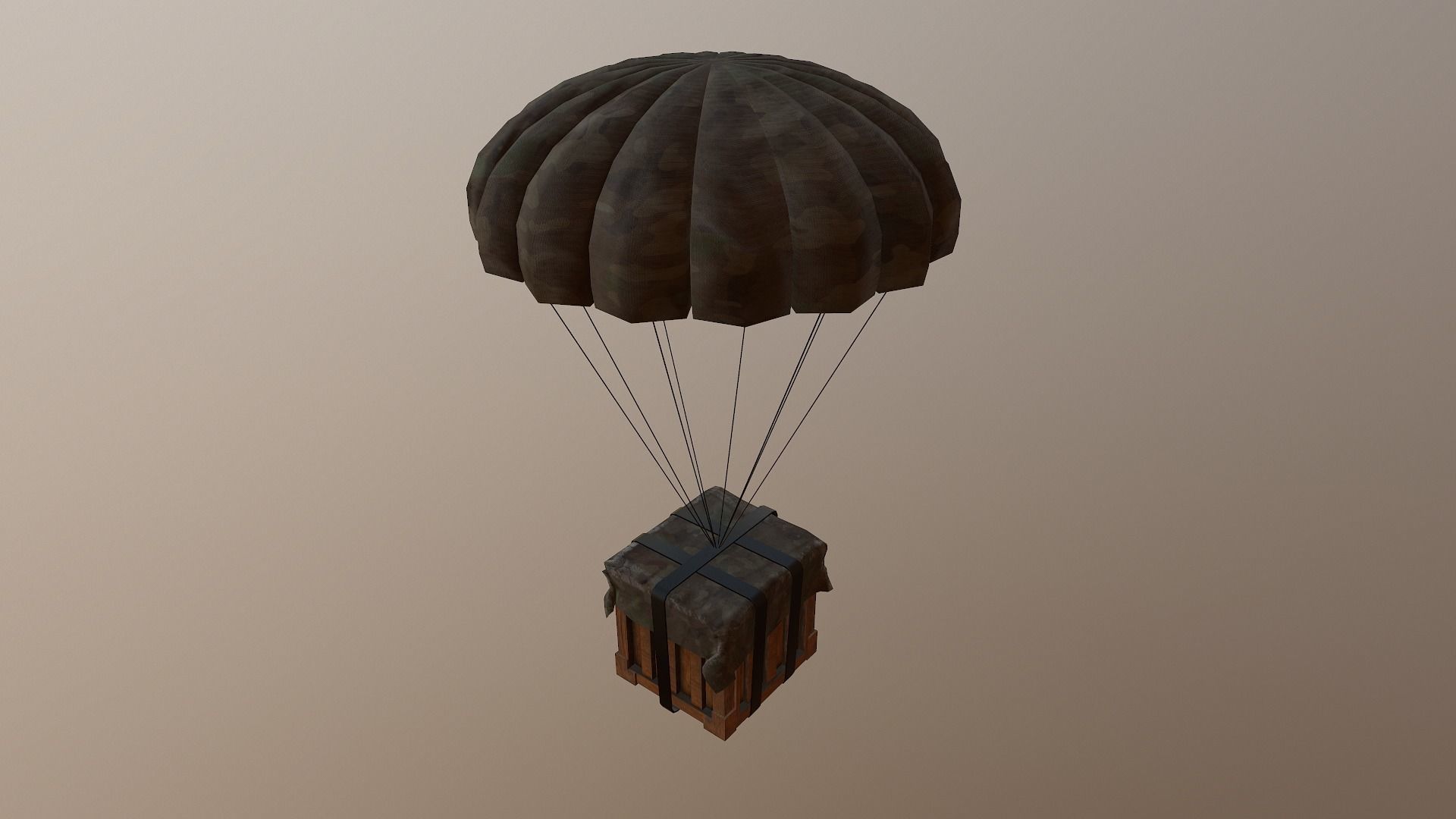 Air Drop Boxes Low-poly 3D model_37