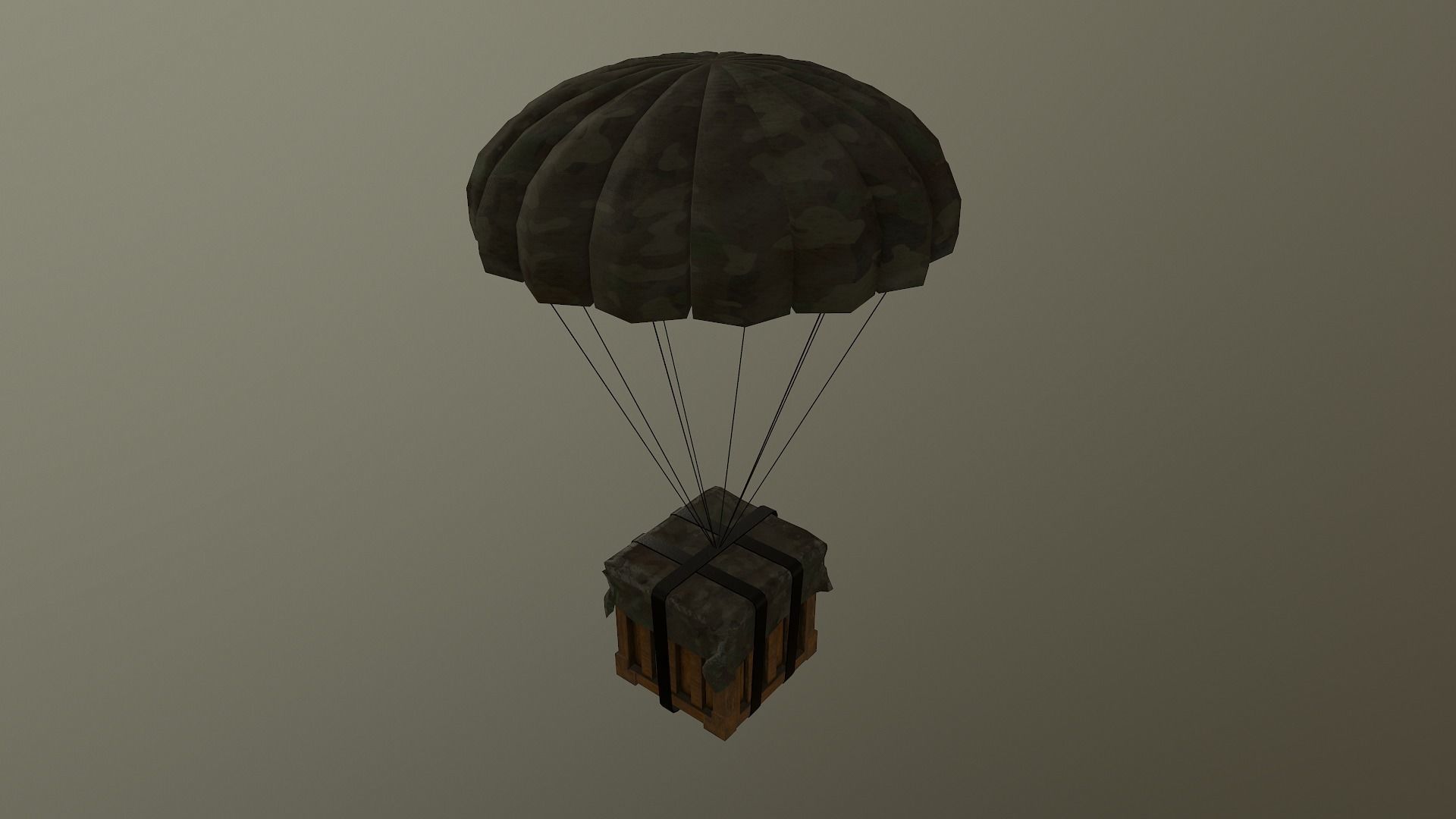 Air Drop Boxes Low-poly 3D model_28