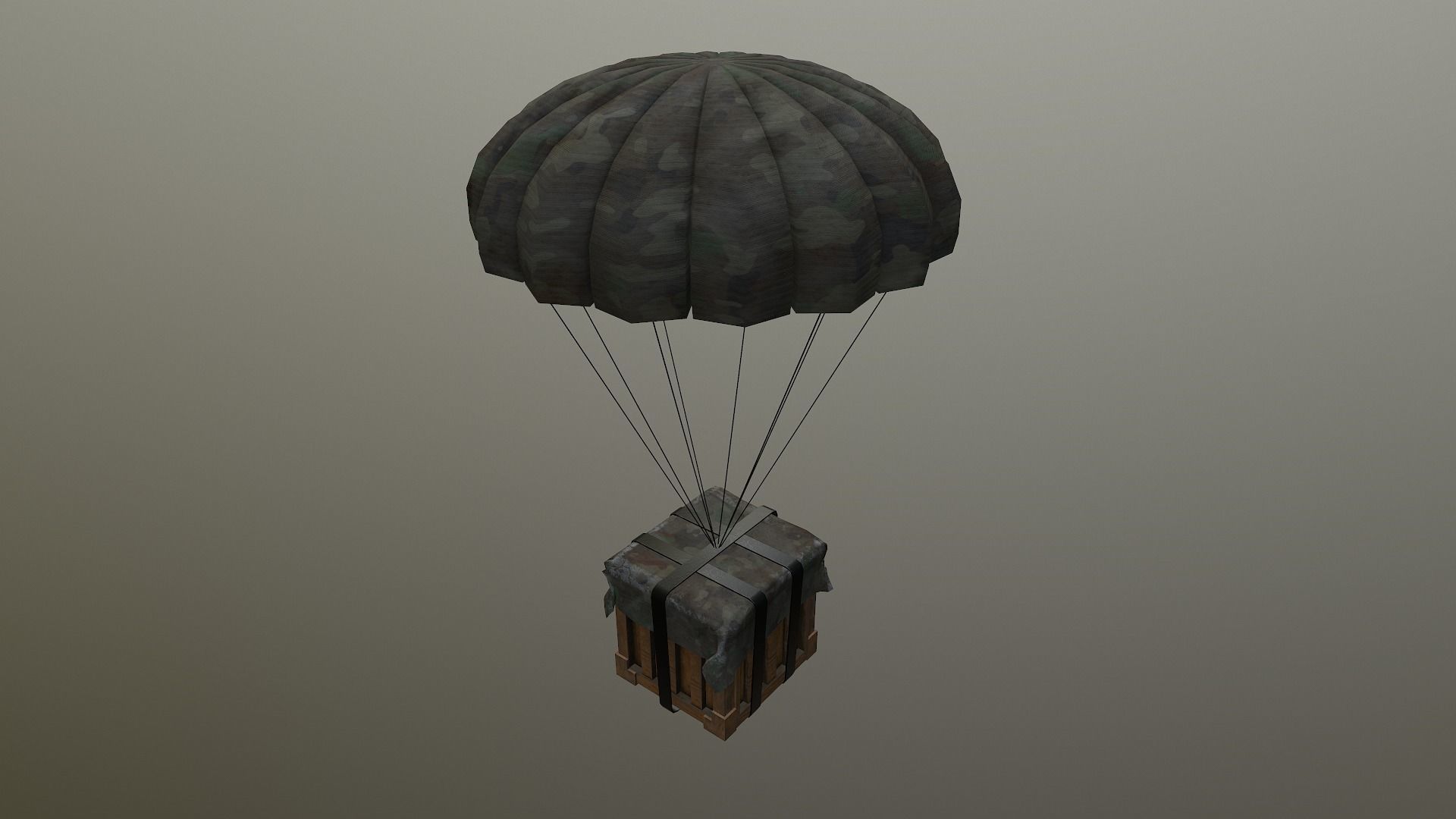 Air Drop Boxes Low-poly 3D model_23