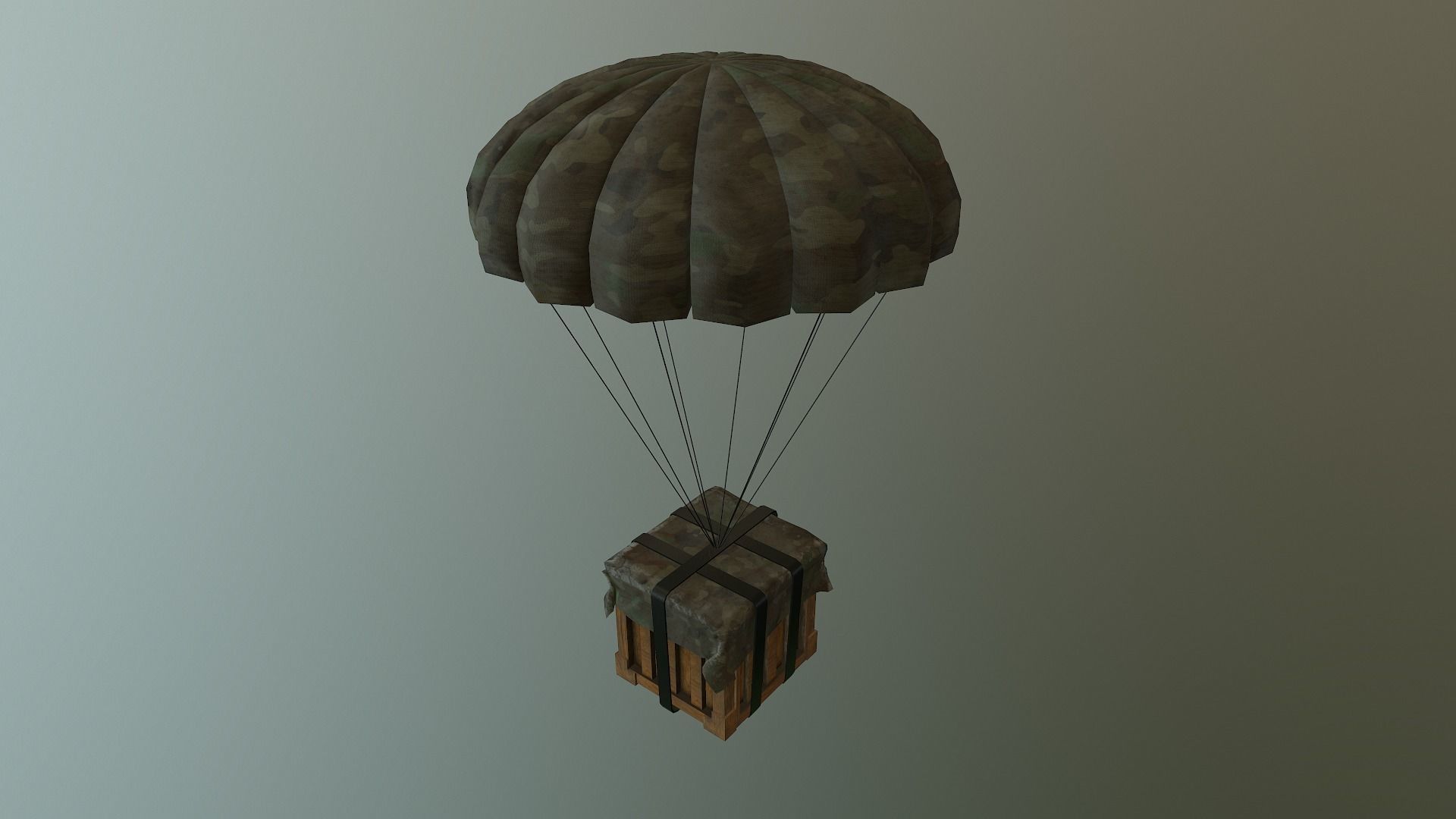 Air Drop Boxes Low-poly 3D model_25
