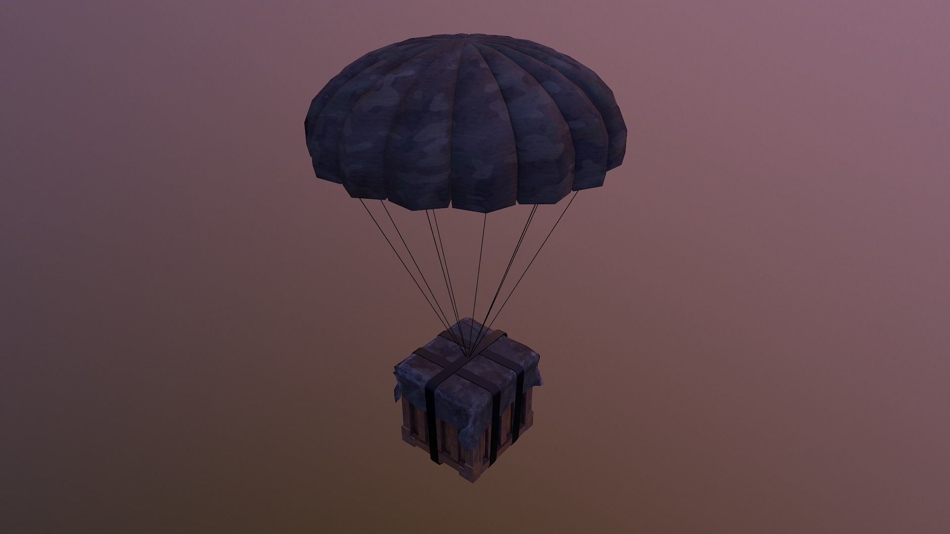 Air Drop Boxes Low-poly 3D model_26