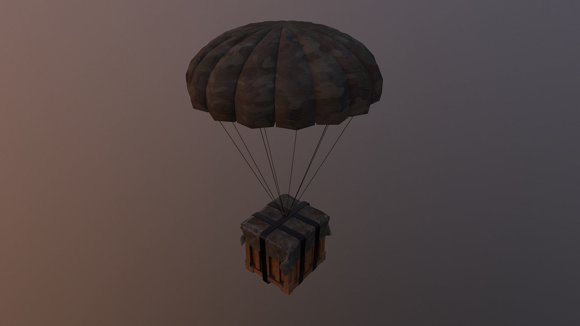 Air Drop Boxes Low-poly 3D model_24