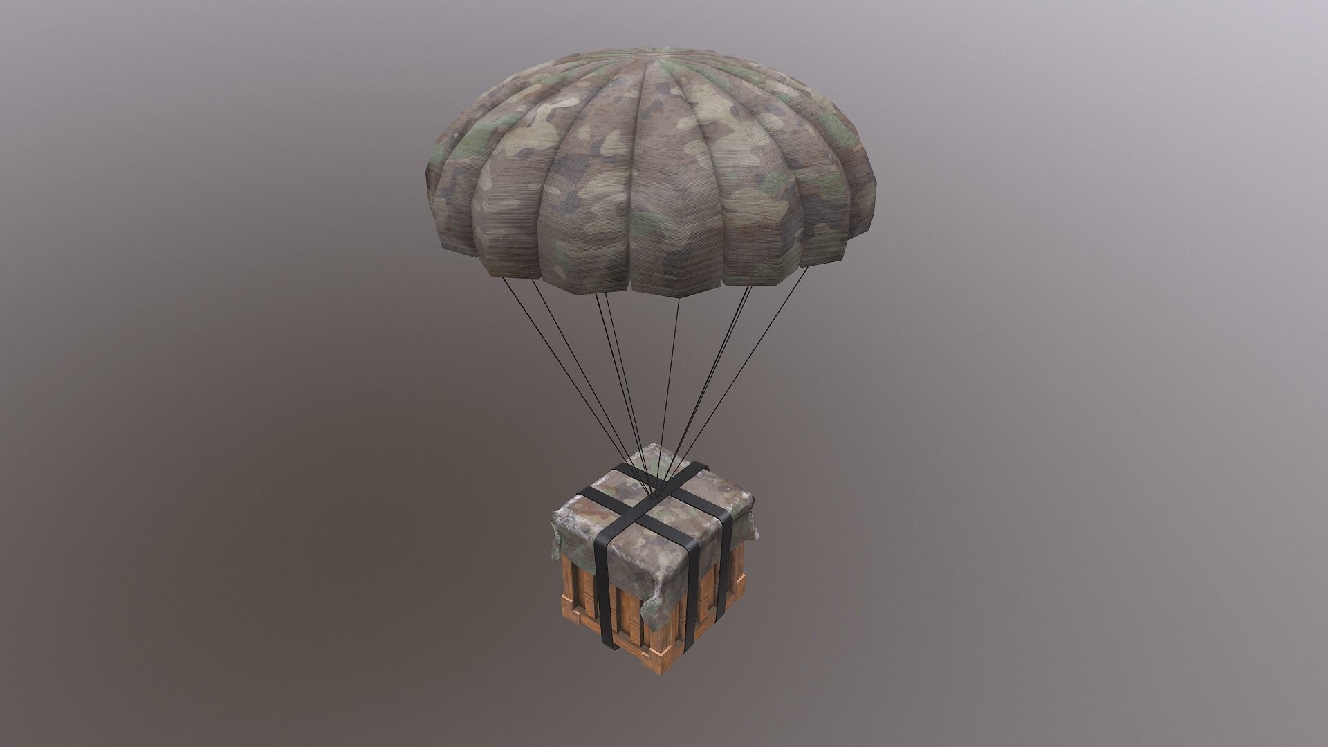 Air Drop Boxes Low-poly 3D model_35