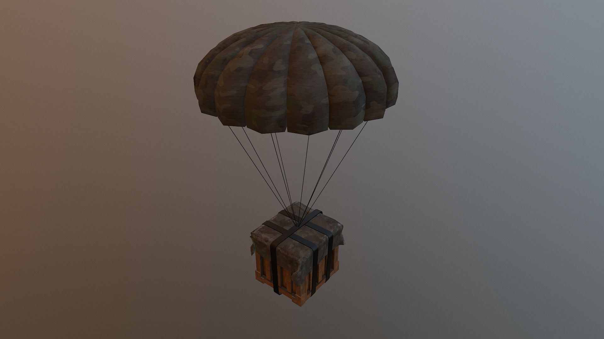 Air Drop Boxes Low-poly 3D model_34
